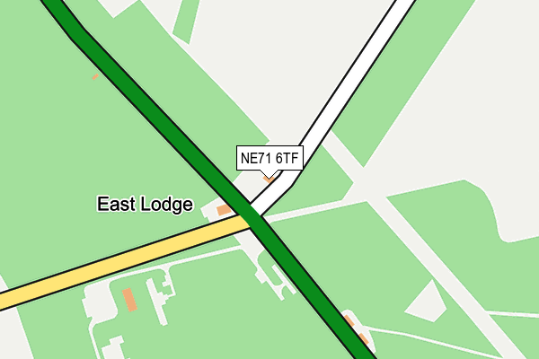 NE71 6TF map - OS OpenMap – Local (Ordnance Survey) NE71 6TF map - OS OpenMap – Local (Ordnance Survey)