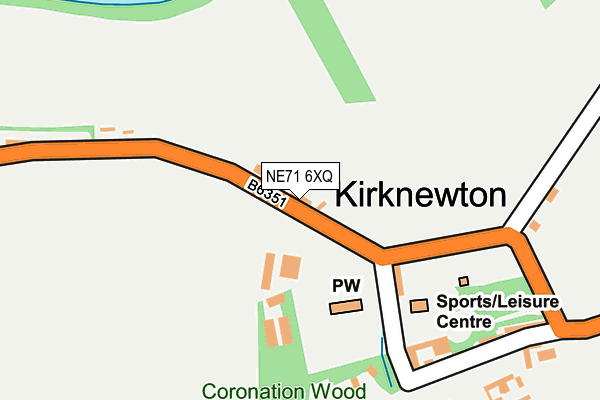 NE71 6XQ map - OS OpenMap – Local (Ordnance Survey) NE71 6XQ map - OS OpenMap – Local (Ordnance Survey)