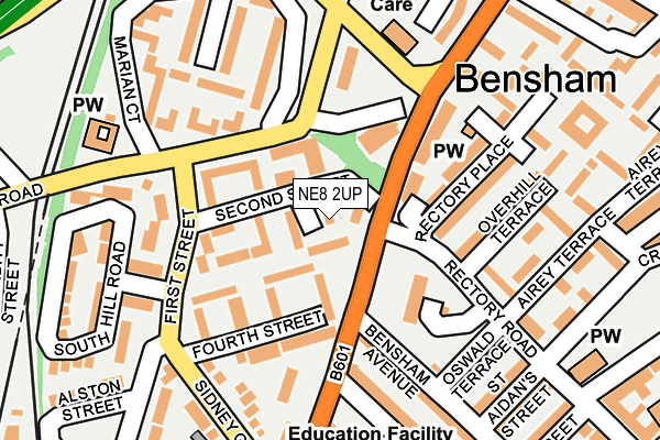 NE8 2UP map - OS OpenMap – Local (Ordnance Survey) NE8 2UP map - OS OpenMap – Local (Ordnance Survey)