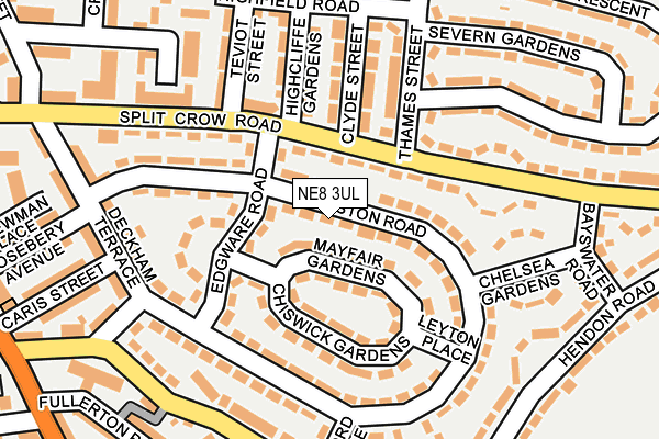 NE8 3UL map - OS OpenMap – Local (Ordnance Survey) NE8 3UL map - OS OpenMap – Local (Ordnance Survey)