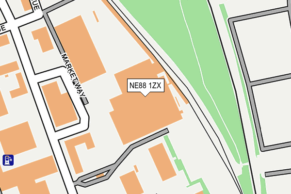 NE88 1ZX map - OS OpenMap – Local (Ordnance Survey) NE88 1ZX map - OS OpenMap – Local (Ordnance Survey)