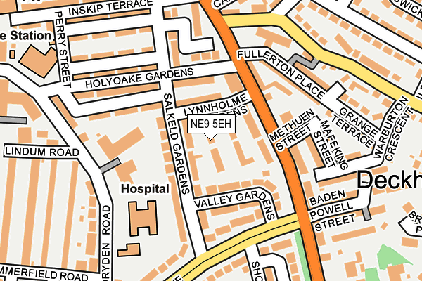 NE9 5EH map - OS OpenMap – Local (Ordnance Survey) NE9 5EH map - OS OpenMap – Local (Ordnance Survey)