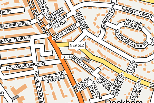 NE9 5LZ map - OS OpenMap – Local (Ordnance Survey) NE9 5LZ map - OS OpenMap – Local (Ordnance Survey)