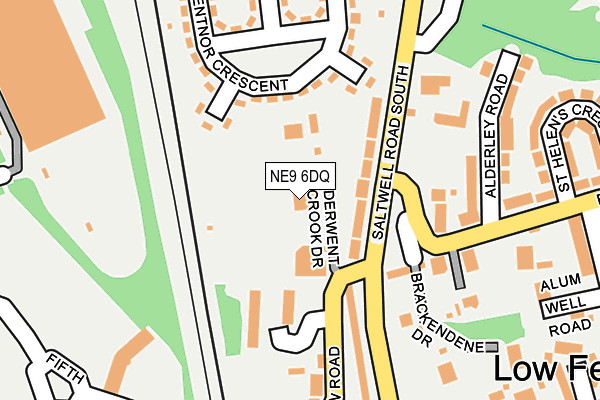 NE9 6DQ map - OS OpenMap – Local (Ordnance Survey) NE9 6DQ map - OS OpenMap – Local (Ordnance Survey)