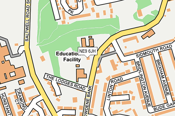 NE9 6JH map - OS OpenMap – Local (Ordnance Survey) NE9 6JH map - OS OpenMap – Local (Ordnance Survey)