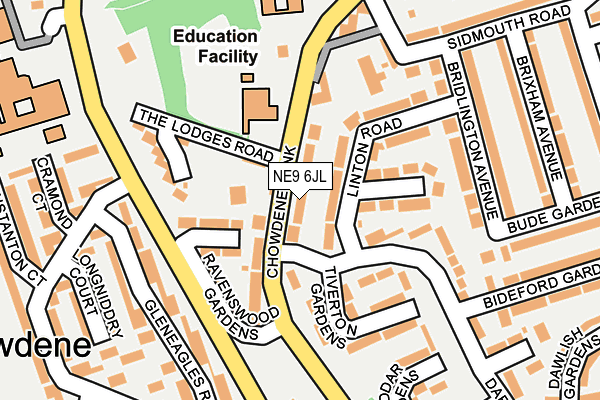 NE9 6JL map - OS OpenMap – Local (Ordnance Survey) NE9 6JL map - OS OpenMap – Local (Ordnance Survey)