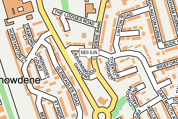 NE9 6JN map - OS OpenMap – Local (Ordnance Survey) NE9 6JN map - OS OpenMap – Local (Ordnance Survey)