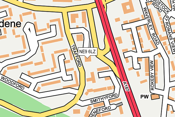 NE9 6LZ map - OS OpenMap – Local (Ordnance Survey) NE9 6LZ map - OS OpenMap – Local (Ordnance Survey)