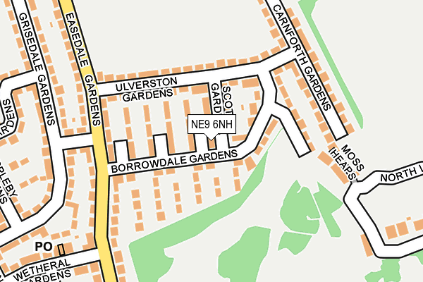 NE9 6NH map - OS OpenMap – Local (Ordnance Survey) NE9 6NH map - OS OpenMap – Local (Ordnance Survey)