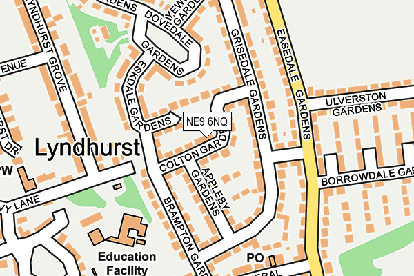 NE9 6NQ map - OS OpenMap – Local (Ordnance Survey) NE9 6NQ map - OS OpenMap – Local (Ordnance Survey)