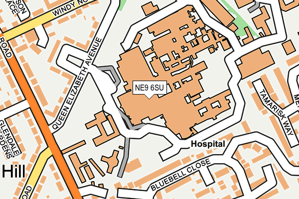 NE9 6SU map - OS OpenMap – Local (Ordnance Survey) NE9 6SU map - OS OpenMap – Local (Ordnance Survey)