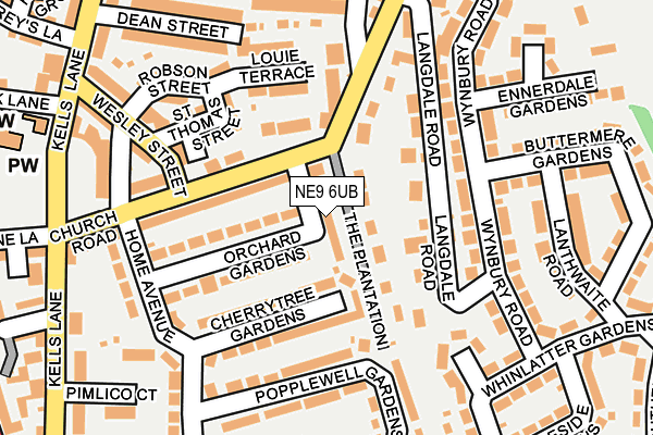 NE9 6UB map - OS OpenMap – Local (Ordnance Survey) NE9 6UB map - OS OpenMap – Local (Ordnance Survey)