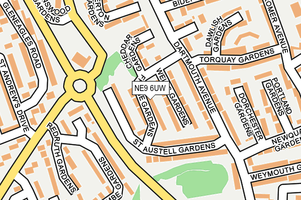 NE9 6UW map - OS OpenMap – Local (Ordnance Survey) NE9 6UW map - OS OpenMap – Local (Ordnance Survey)