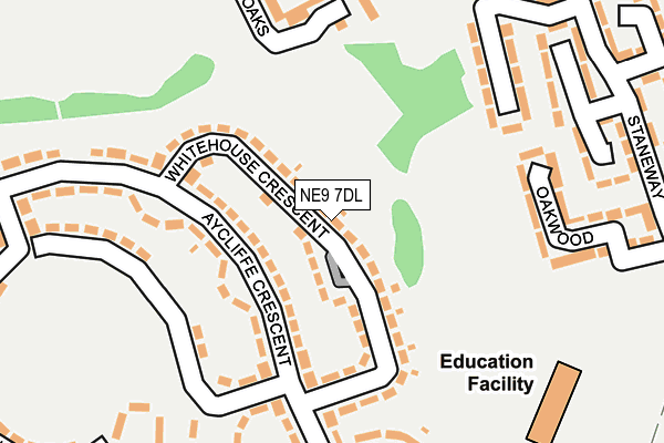 NE9 7DL map - OS OpenMap – Local (Ordnance Survey) NE9 7DL map - OS OpenMap – Local (Ordnance Survey)