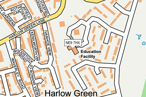NE9 7HX map - OS OpenMap – Local (Ordnance Survey) NE9 7HX map - OS OpenMap – Local (Ordnance Survey)