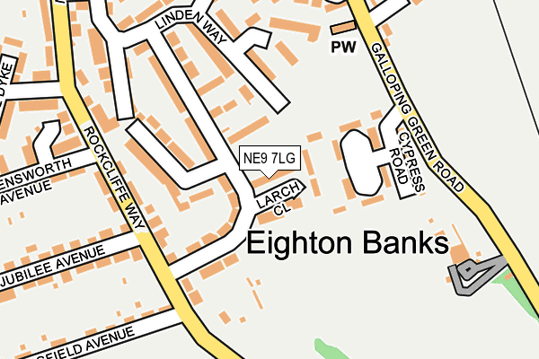 NE9 7LG map - OS OpenMap – Local (Ordnance Survey) NE9 7LG map - OS OpenMap – Local (Ordnance Survey)