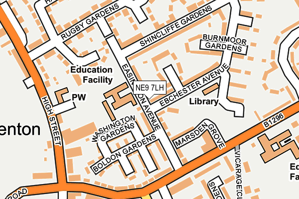 NE9 7LH map - OS OpenMap – Local (Ordnance Survey) NE9 7LH map - OS OpenMap – Local (Ordnance Survey)