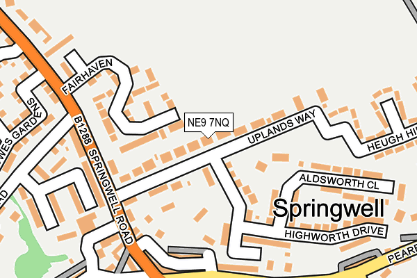 NE9 7NQ map - OS OpenMap – Local (Ordnance Survey) NE9 7NQ map - OS OpenMap – Local (Ordnance Survey)