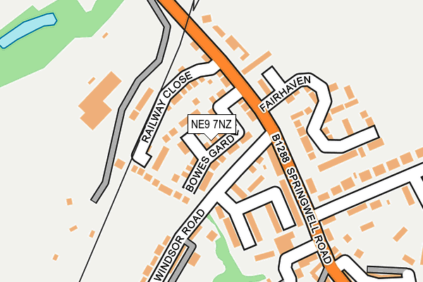 NE9 7NZ map - OS OpenMap – Local (Ordnance Survey) NE9 7NZ map - OS OpenMap – Local (Ordnance Survey)