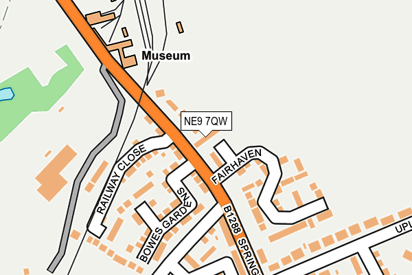 NE9 7QW map - OS OpenMap – Local (Ordnance Survey) NE9 7QW map - OS OpenMap – Local (Ordnance Survey)