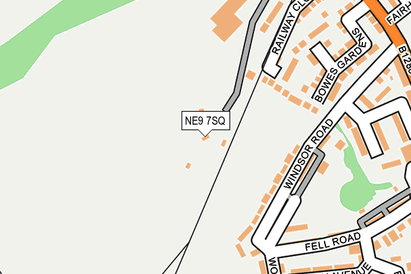 NE9 7SQ map - OS OpenMap – Local (Ordnance Survey) NE9 7SQ map - OS OpenMap – Local (Ordnance Survey)