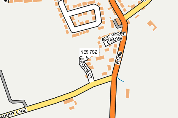 NE9 7SZ map - OS OpenMap – Local (Ordnance Survey) NE9 7SZ map - OS OpenMap – Local (Ordnance Survey)