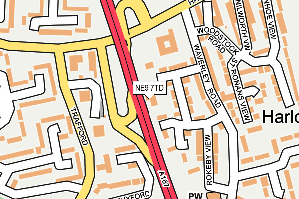 NE9 7TD map - OS OpenMap – Local (Ordnance Survey) NE9 7TD map - OS OpenMap – Local (Ordnance Survey)