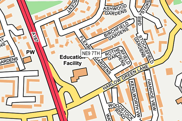 NE9 7TH map - OS OpenMap – Local (Ordnance Survey) NE9 7TH map - OS OpenMap – Local (Ordnance Survey)