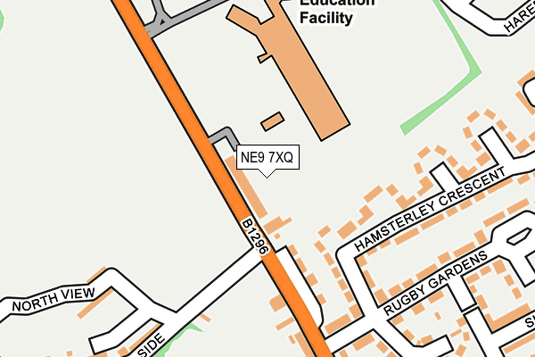 NE9 7XQ map - OS OpenMap – Local (Ordnance Survey) NE9 7XQ map - OS OpenMap – Local (Ordnance Survey)