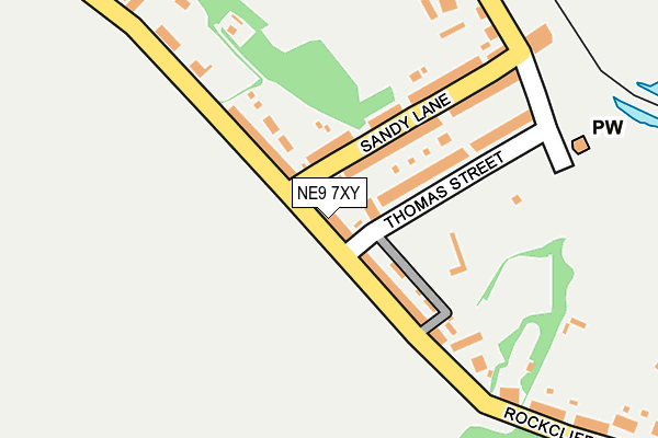 NE9 7XY map - OS OpenMap – Local (Ordnance Survey) NE9 7XY map - OS OpenMap – Local (Ordnance Survey)