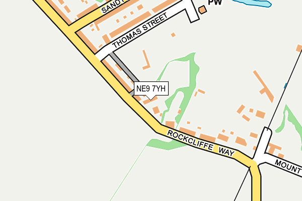 NE9 7YH map - OS OpenMap – Local (Ordnance Survey) NE9 7YH map - OS OpenMap – Local (Ordnance Survey)