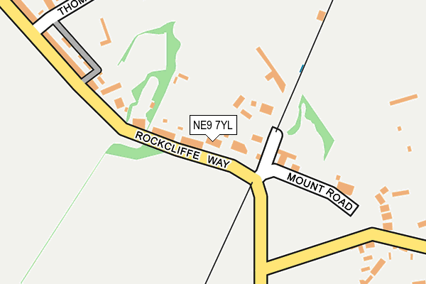 NE9 7YL map - OS OpenMap – Local (Ordnance Survey) NE9 7YL map - OS OpenMap – Local (Ordnance Survey)