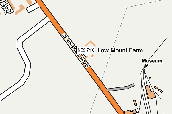 NE9 7YX map - OS OpenMap – Local (Ordnance Survey) NE9 7YX map - OS OpenMap – Local (Ordnance Survey)