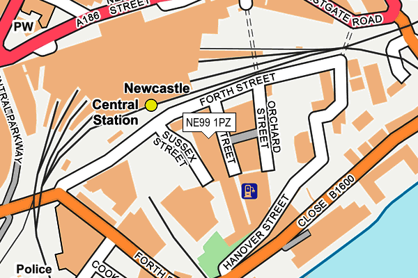 NE99 1PZ map - OS OpenMap – Local (Ordnance Survey) NE99 1PZ map - OS OpenMap – Local (Ordnance Survey)