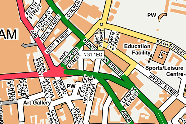 NG1 1EQ map - OS OpenMap – Local (Ordnance Survey) NG1 1EQ map - OS OpenMap – Local (Ordnance Survey)