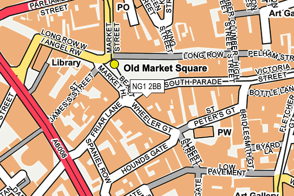 NG1 2BB map - OS OpenMap – Local (Ordnance Survey) NG1 2BB map - OS OpenMap – Local (Ordnance Survey)