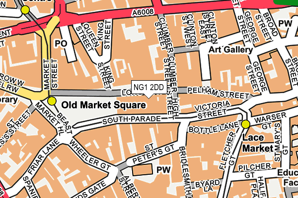 NG1 2DD map - OS OpenMap – Local (Ordnance Survey) NG1 2DD map - OS OpenMap – Local (Ordnance Survey)