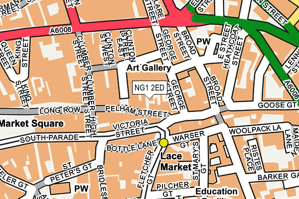NG1 2ED map - OS OpenMap – Local (Ordnance Survey) NG1 2ED map - OS OpenMap – Local (Ordnance Survey)