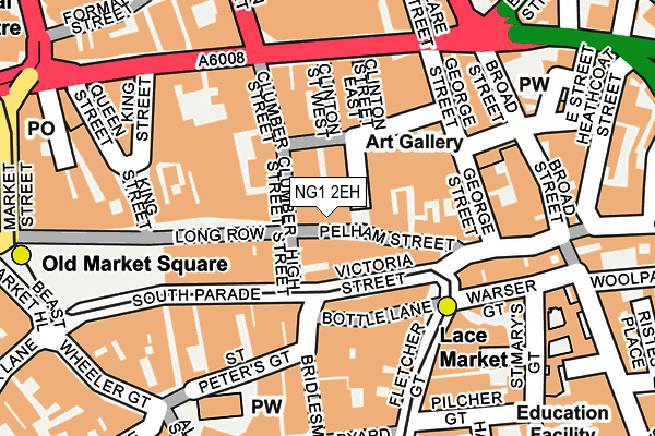 NG1 2EH map - OS OpenMap – Local (Ordnance Survey) NG1 2EH map - OS OpenMap – Local (Ordnance Survey)
