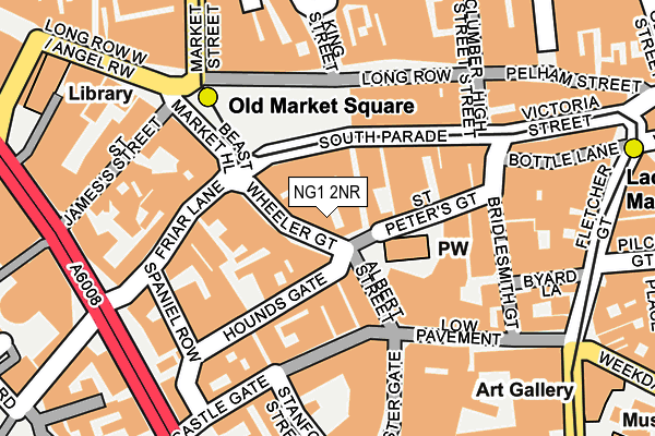 NG1 2NR map - OS OpenMap – Local (Ordnance Survey) NG1 2NR map - OS OpenMap – Local (Ordnance Survey)