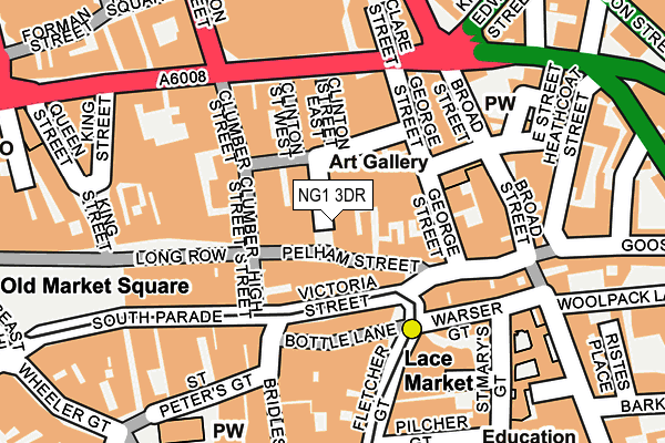 NG1 3DR map - OS OpenMap – Local (Ordnance Survey) NG1 3DR map - OS OpenMap – Local (Ordnance Survey)
