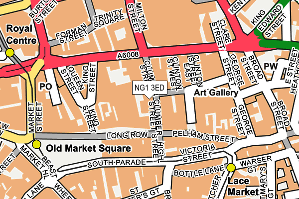 NG1 3ED map - OS OpenMap – Local (Ordnance Survey) NG1 3ED map - OS OpenMap – Local (Ordnance Survey)