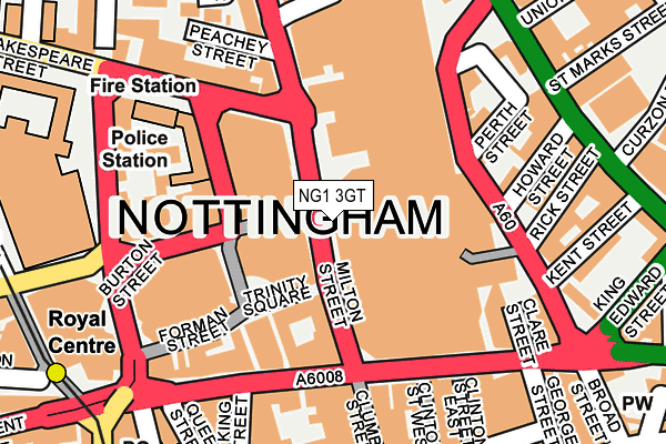 NG1 3GT map - OS OpenMap – Local (Ordnance Survey) NG1 3GT map - OS OpenMap – Local (Ordnance Survey)