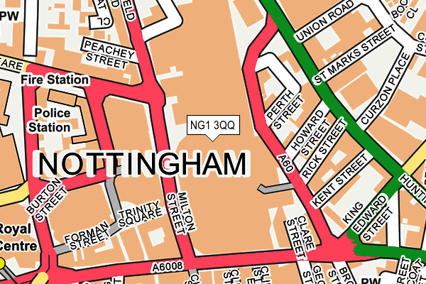 NG1 3QQ map - OS OpenMap – Local (Ordnance Survey) NG1 3QQ map - OS OpenMap – Local (Ordnance Survey)