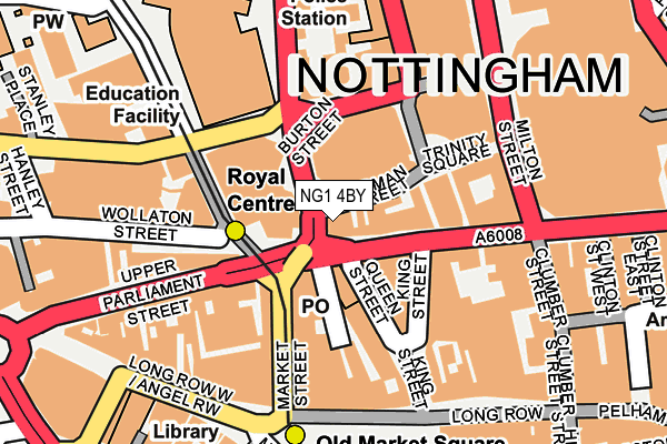 NG1 4BY map - OS OpenMap – Local (Ordnance Survey) NG1 4BY map - OS OpenMap – Local (Ordnance Survey)