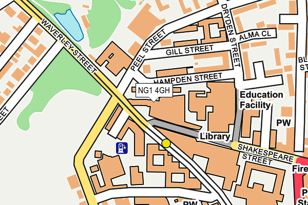 NG1 4GH map - OS OpenMap – Local (Ordnance Survey) NG1 4GH map - OS OpenMap – Local (Ordnance Survey)