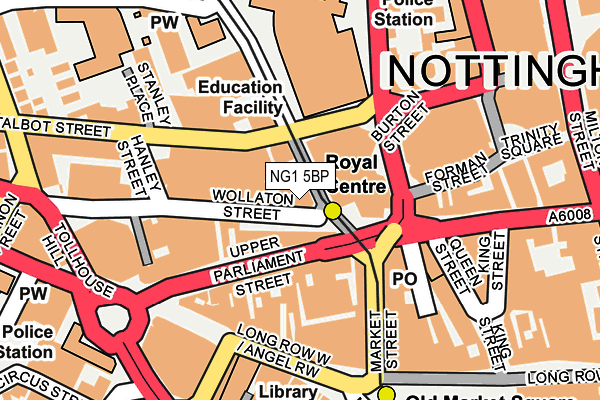 NG1 5BP map - OS OpenMap – Local (Ordnance Survey) NG1 5BP map - OS OpenMap – Local (Ordnance Survey)