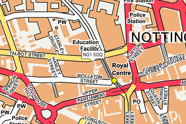 NG1 5GQ map - OS OpenMap – Local (Ordnance Survey) NG1 5GQ map - OS OpenMap – Local (Ordnance Survey)