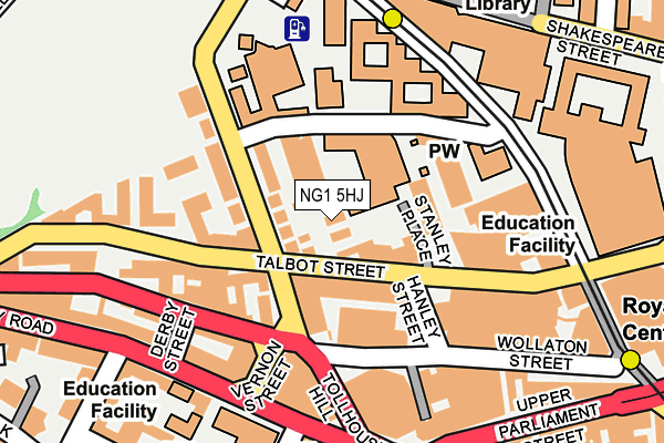 NG1 5HJ map - OS OpenMap – Local (Ordnance Survey) NG1 5HJ map - OS OpenMap – Local (Ordnance Survey)