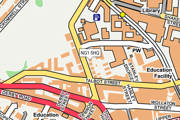 NG1 5HQ map - OS OpenMap – Local (Ordnance Survey) NG1 5HQ map - OS OpenMap – Local (Ordnance Survey)